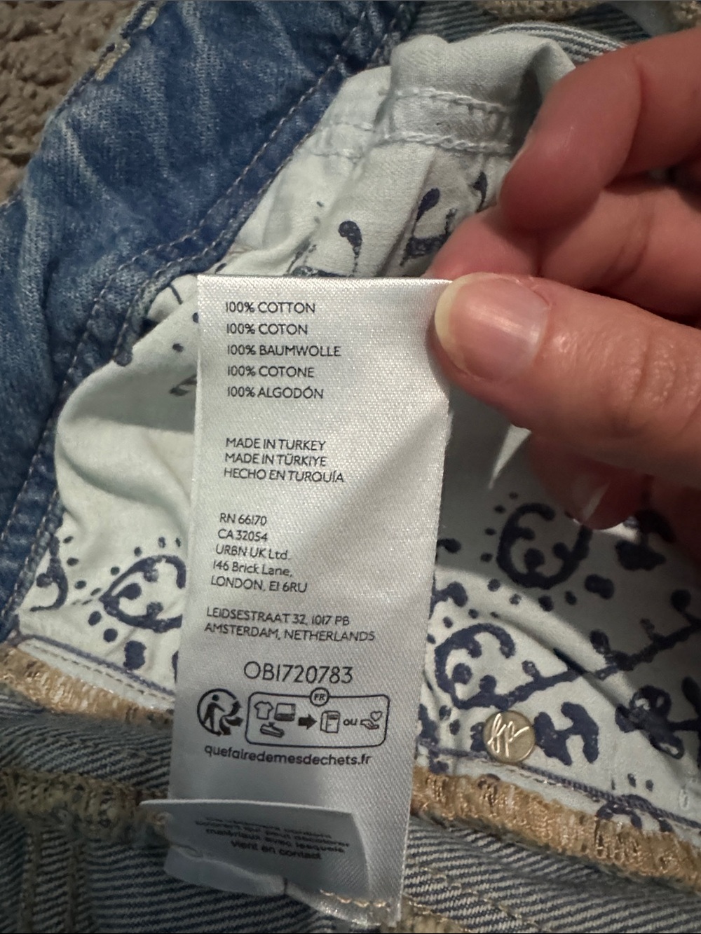 We The Free Light Wash Wide Leg Jeans - Picture 4 of 4
